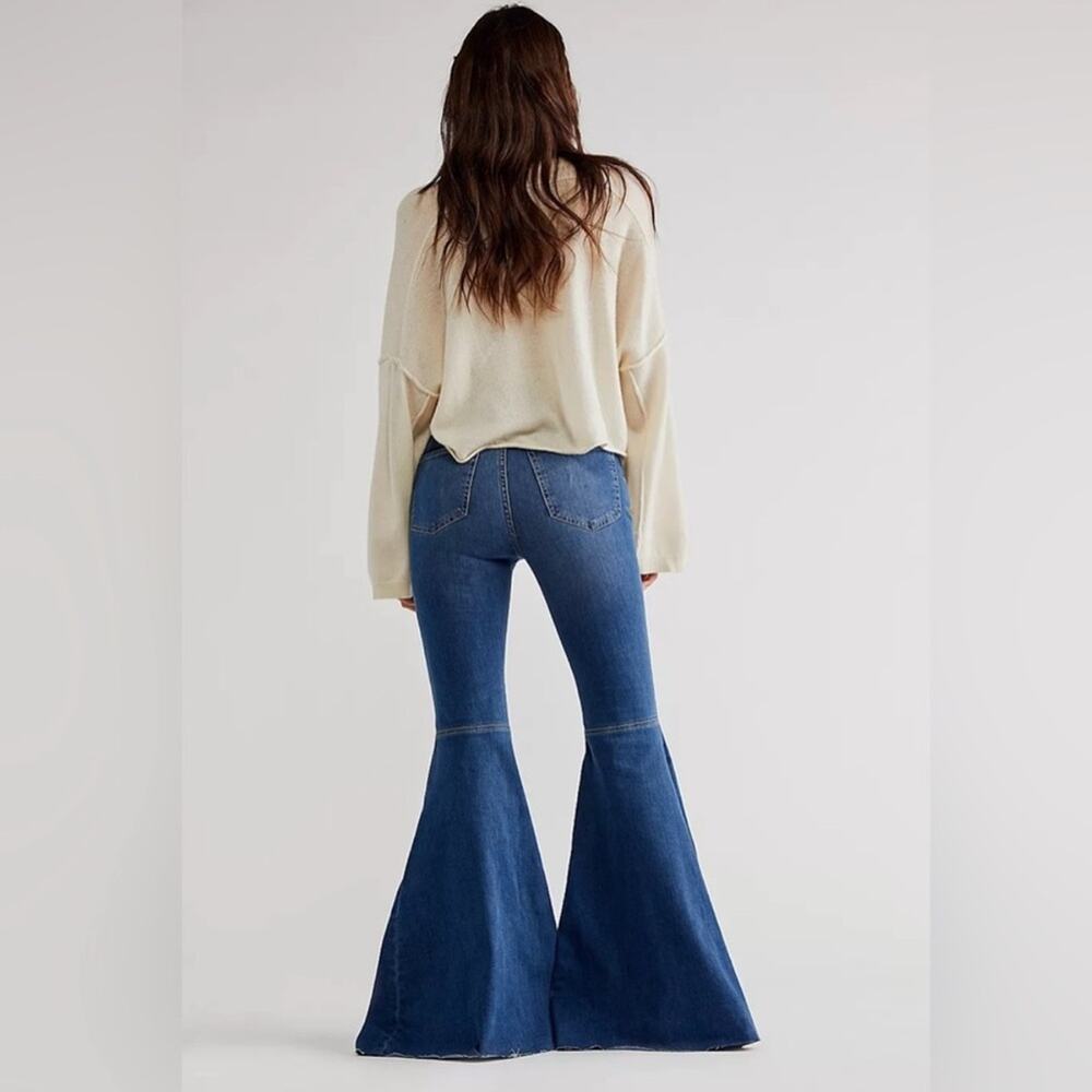 Free People Women's Sz 24 Just Float On Flare Jeans - Picture 9 of 9